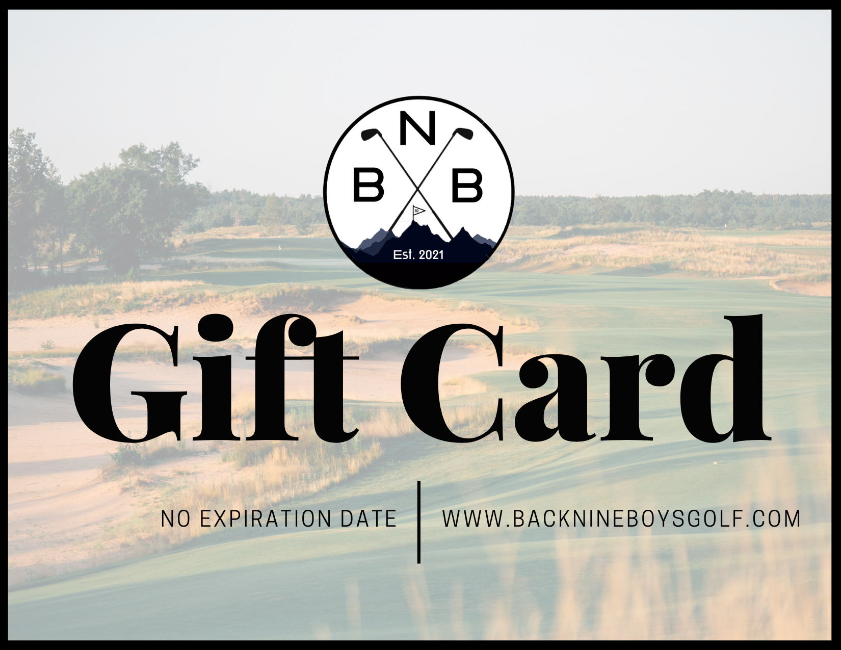 Back Nine Boys Gift Card